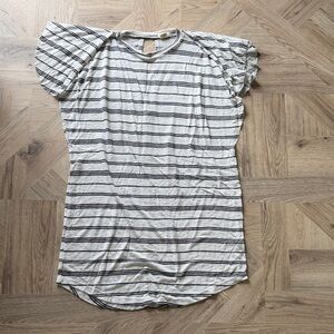 Billabong Striped Cream and Black Coverup